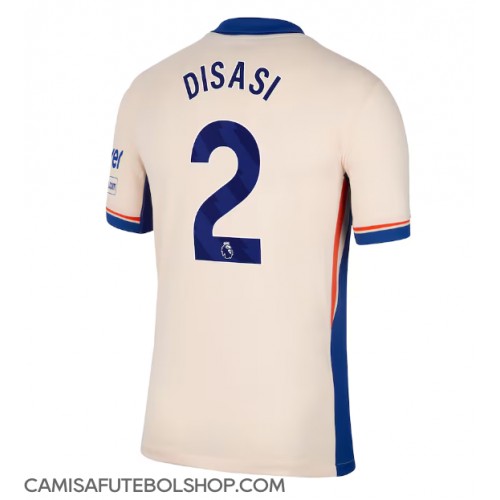 Camisa de time de futebol Chelsea Axel Disasi #2 Replicas 2º Equipamento 2024-25 Manga Curta